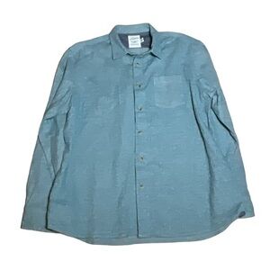 Grayers Heritage Flannel Shirt men’s XL twill Jacket Cotton Green heathered blue